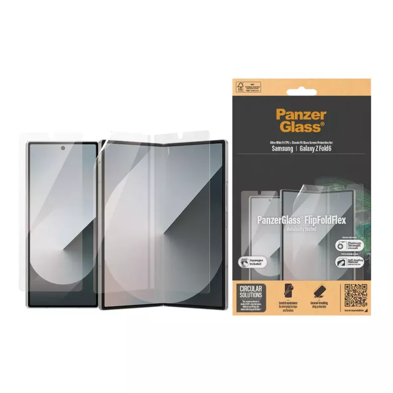 Ekrāna aizsargs PanzerGlass Samsung Galaxy Z Fold6 pret skrāpējumiem un triecieniem