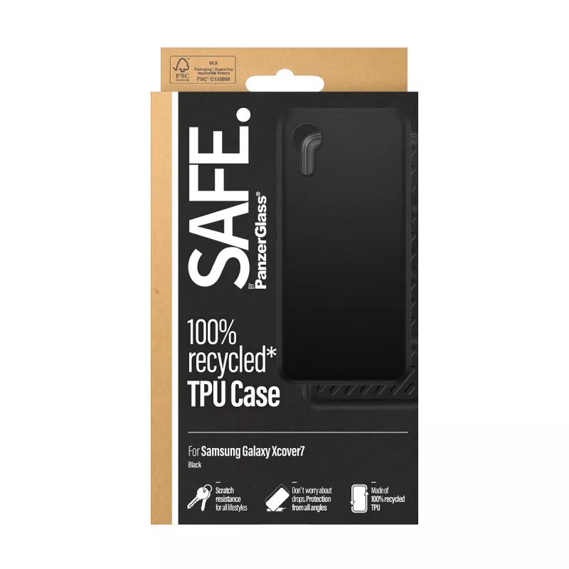 PanzerGlass SAFE. by ® TPU vāciņš Melns Samsung Galaxy Xcover7