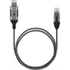 savienotāju adapteris Goobay 74400 USB 3.0 Type A RJ45 15m Melns Sudrabains