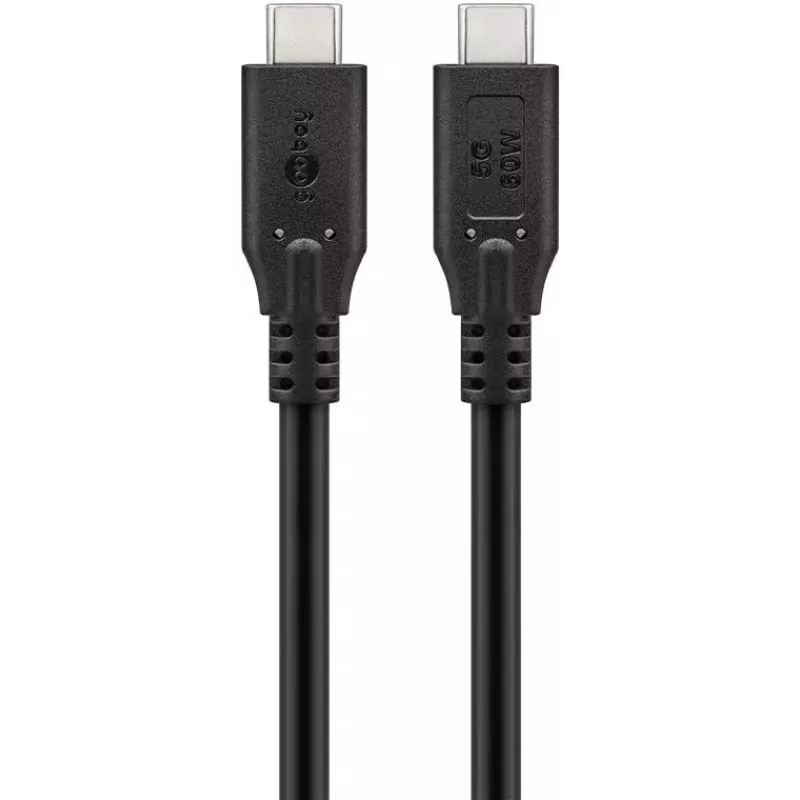 Goobay USB kabelis 74728 USB 3.2 Gen 1 2m USB C melns