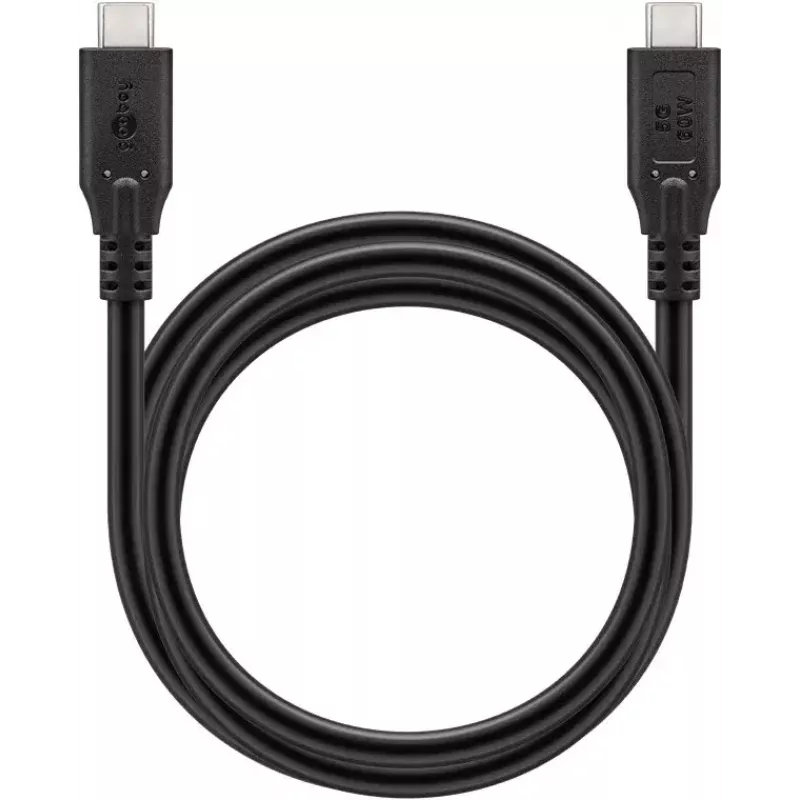 Goobay USB kabelis 74728 USB 3.2 Gen 1 2m USB C melns