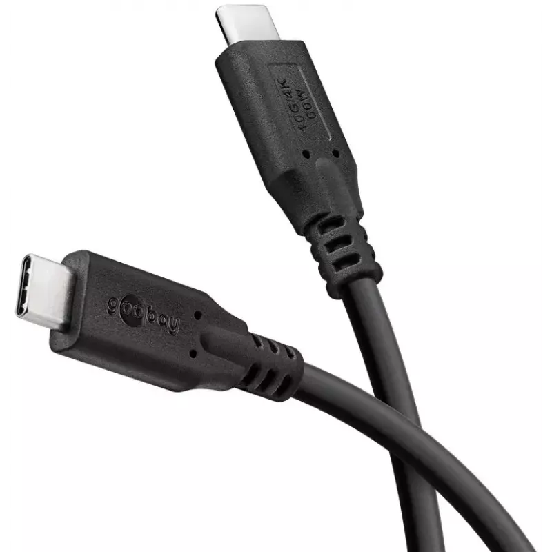 Goobay USB kabelis USB 3.2 Gen 1 3 m USB C melns
