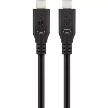 USB kabelis Goobay 74207 USB 3.2 Gen 1 2m USB C melns