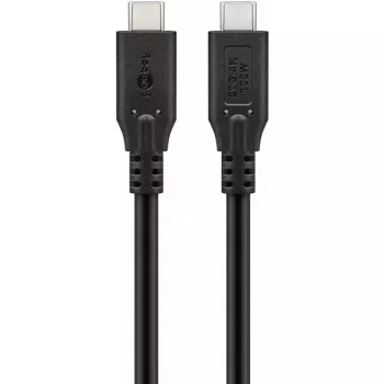 USB kabelis Goobay 74196 USB4 Gen 2x2 1,5m USB C Melns
