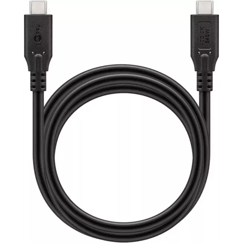 USB kabelis Goobay 74184 USB4 Gen 2x2 1,5 m USB C Melns