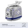 Ariete 0155/0C Tosteris 2 šķēlītēm 815 W Zils Daudzkrāsains