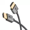 Goobay HDMI kabelis 1 m A tipa vīrišķais uz vīrišķo 18 Gbit/s pelēks