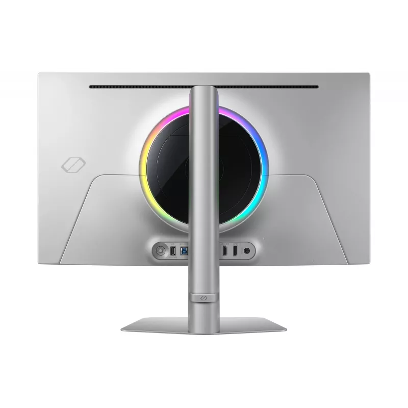 Samsung G81SF datora monitors 68,6 cm (27 colli) 3840 x 2160 4K Ultra HD OLED Sudrabs