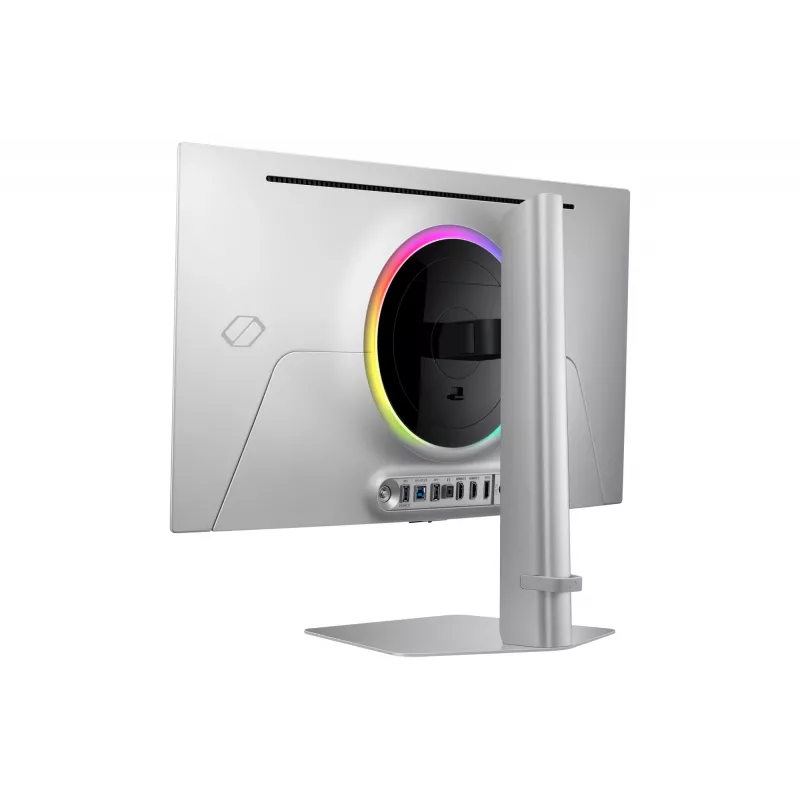 Samsung G81SF datora monitors 68,6 cm (27 colli) 3840 x 2160 4K Ultra HD OLED Sudrabs