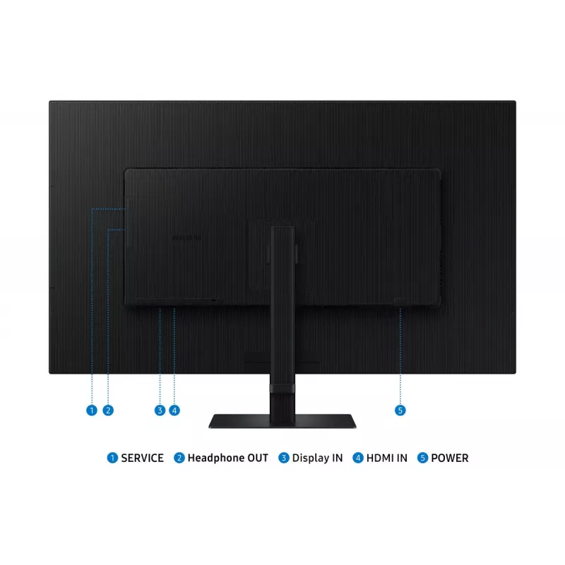 Samsung S70D datora monitors 94 cm (37 colli) 3840 x 2160 pikseļi 4K Ultra HD LCD Melns