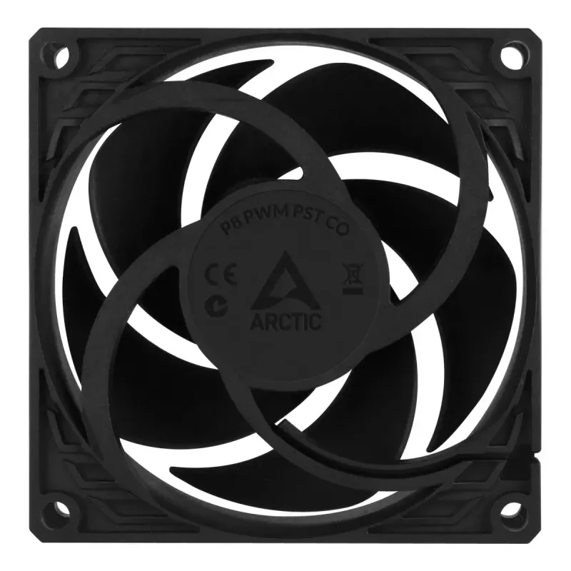 ARCTIC P8 PWM PST CO - Spiedienam optimizēts 80 mm ventilators ar PWM PST nepārtrauktai darbībai