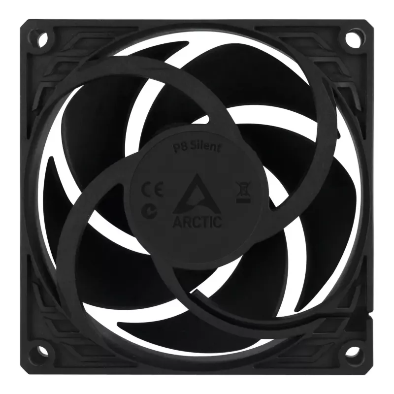 Ventilators ARCTIC P8 Silent 80 mm zema trokšņa 1600 RPM 5 iepakojumā