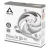 ARCTIC BioniX P120 (Pelēks/Balts) – Spiediena optimizēts 120 mm spēļu ventilators ar PWM PST