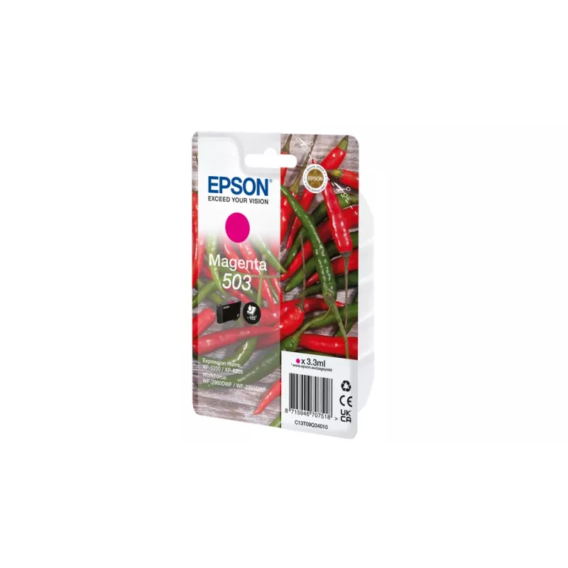 Epson 503 tintes kasetne 1 gab. Oriģināla Standarta ietilpība Fuksīna