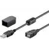 USB kabelis Goobay 93284 USB 2.0 2 m USB A melns
