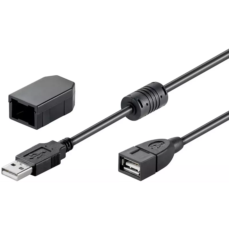 USB kabelis Goobay 93284 USB 2.0 2 m USB A melns