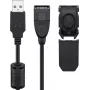 USB kabelis Goobay 93284 USB 2.0 2 m USB A melns