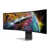 Samsung G95SC datora monitors 124,5 cm (49 colli) 5120 x 1440 pikseļi Dual QHD OLED Sudrabs