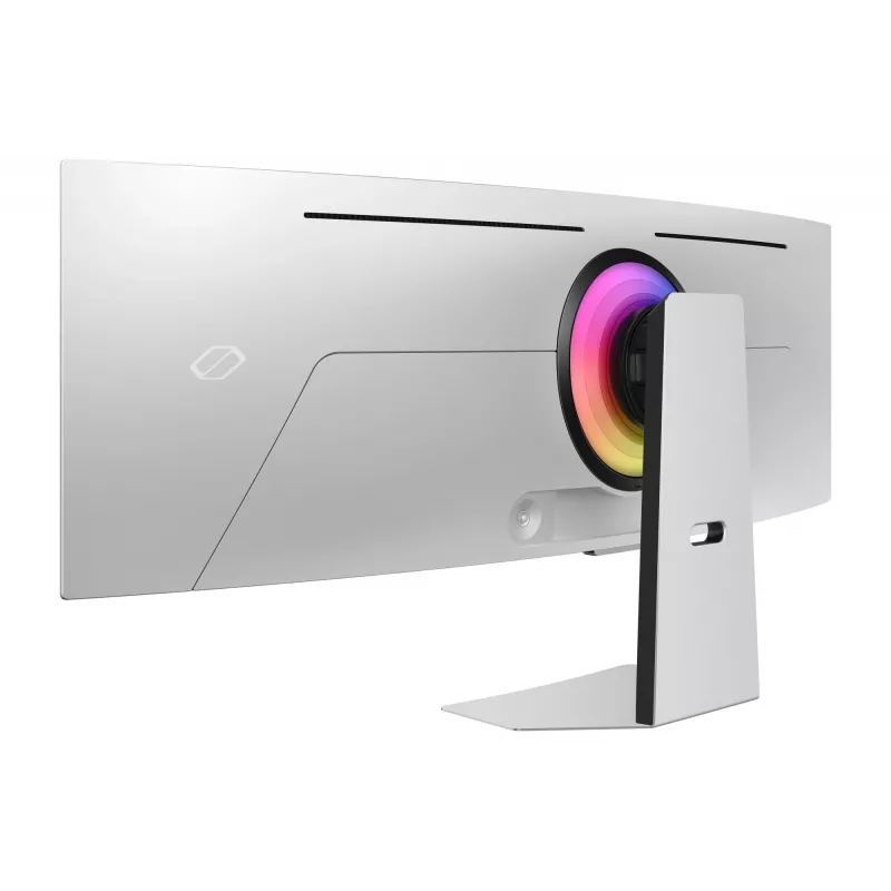 Samsung G95SC datora monitors 124,5 cm (49 colli) 5120 x 1440 pikseļi Dual QHD OLED Sudrabs