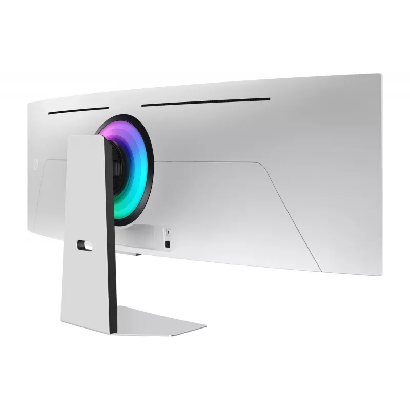 Samsung G95SC datora monitors 124,5 cm (49 colli) 5120 x 1440 pikseļi Dual QHD OLED Sudrabs