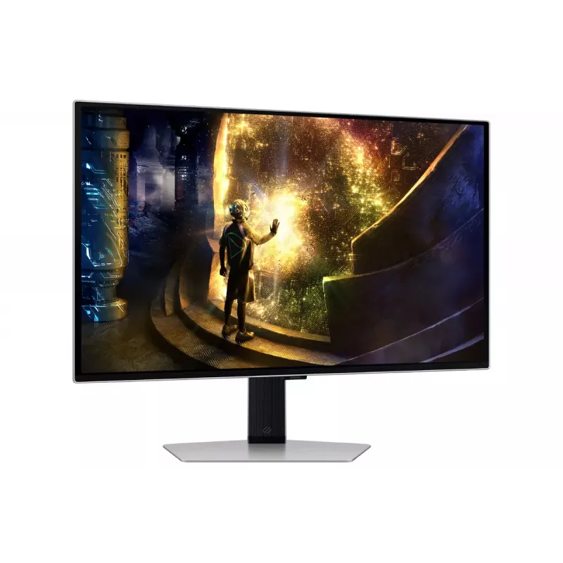 Samsung G61SD datora monitors 68,6 cm (27 colli) 2560 x 1440 pikseļi Quad HD OLED Sudrabs