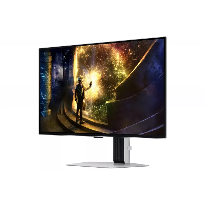 Samsung G61SD datora monitors 68,6 cm (27 colli) 2560 x 1440 pikseļi Quad HD OLED Sudrabs