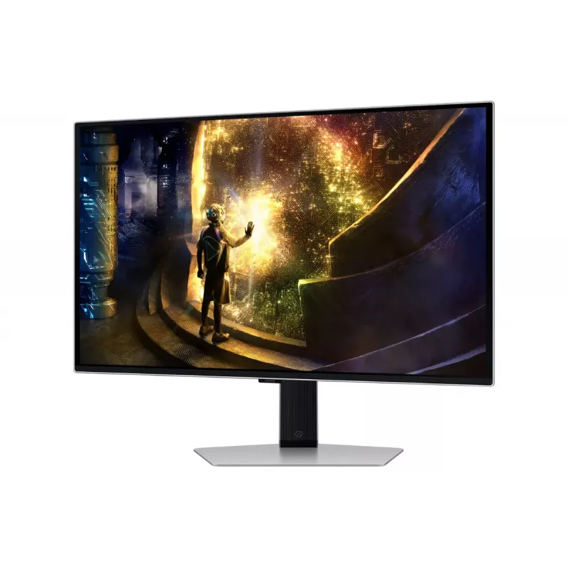 Samsung G61SD datora monitors 68,6 cm (27 colli) 2560 x 1440 pikseļi Quad HD OLED Sudrabs