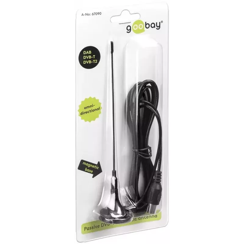 Antena Goobay Passive DVB-T2 (HD) Mini Magnetic