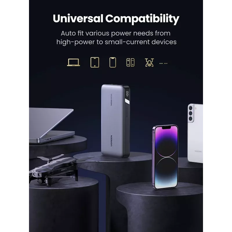 Pārnēsājams ārējais akumulators Ugreen 90597A 25000 mAh