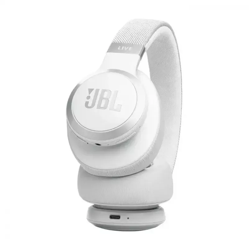JBL Live 770NC Bezvadu austiņas, galvas saite, zvaniem/mūzikai, Bluetooth, balts