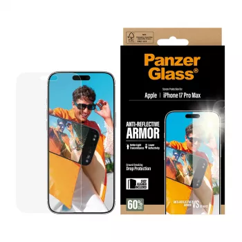 PanzerGlass Pretatspīduma Armor Ekrāna Aizsargs iPhone 17 Pro Max Pret skrāpējumiem Triecienizturīgs
