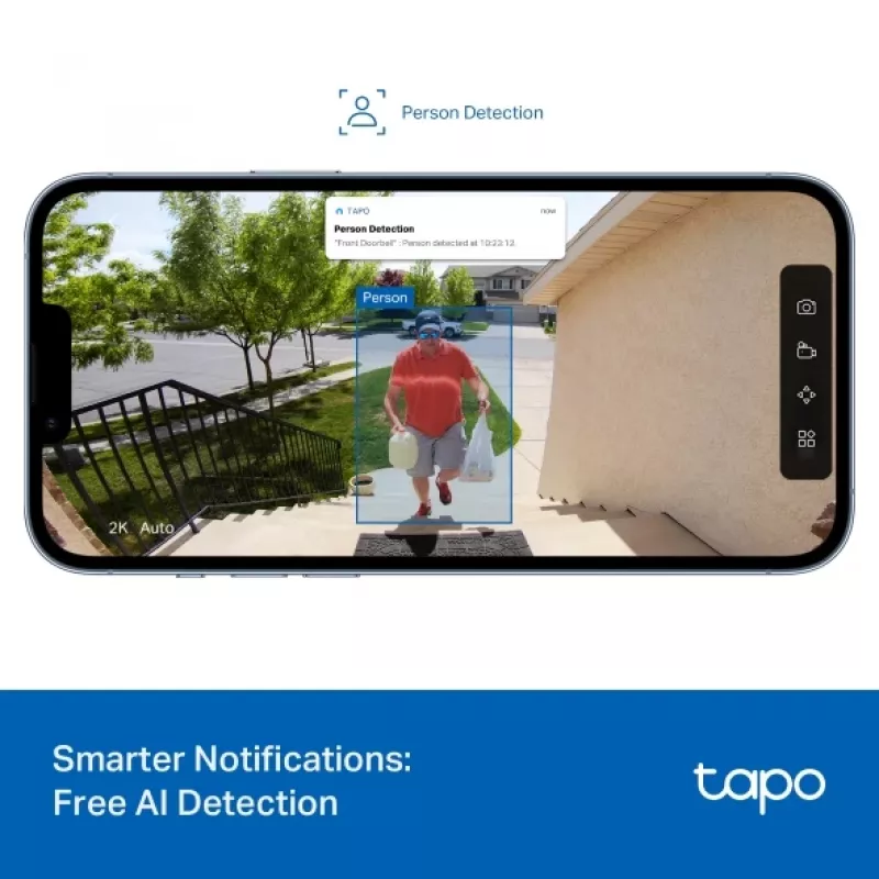 TP-Link Tapo D205 video intercom sistēma 3 MP Melna