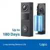 TP-Link Tapo D205 video intercom sistēma 3 MP Melna