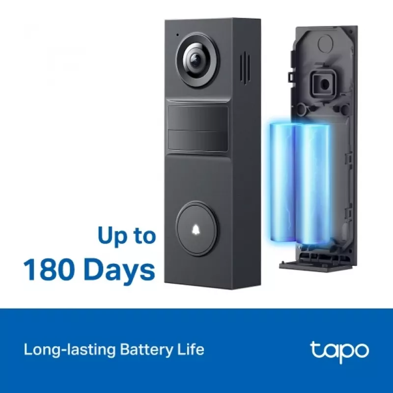 TP-Link Tapo D205 video intercom sistēma 3 MP Melna