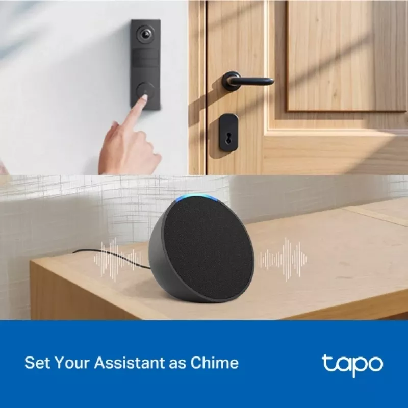 TP-Link Tapo D205 video intercom sistēma 3 MP Melna