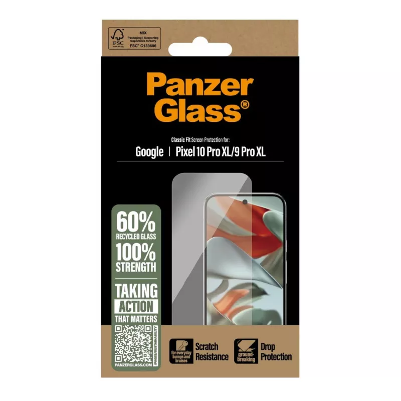 PanzerGlass ekrāna/aizmugures aizsargs Google Pixel 10 Pro XL / 9 Pro XL, caurspīdīgs, 1 gab. (PG92324)