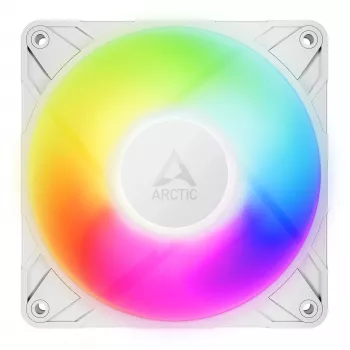 ARCTIC Freezer P12 Pro A-RGB (Balts) - 3 iepakojums 120 mm A-RGB PWM ventilators ar kabeļa sadalītāju