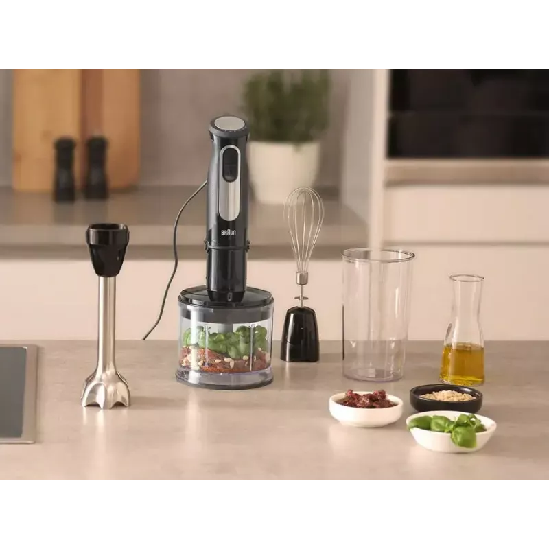Braun MultiQuick 5 Pro MQ 55236 M 0.6 L Iegremdējamais blenderis 1000 W Melns
