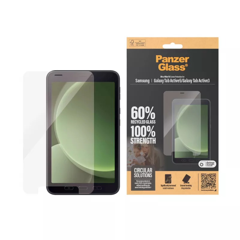 PanzerGlass ® ekrāna aizsargs Samsung Galaxy Tab Active5 | Active3 | Ultra-Wide Fit