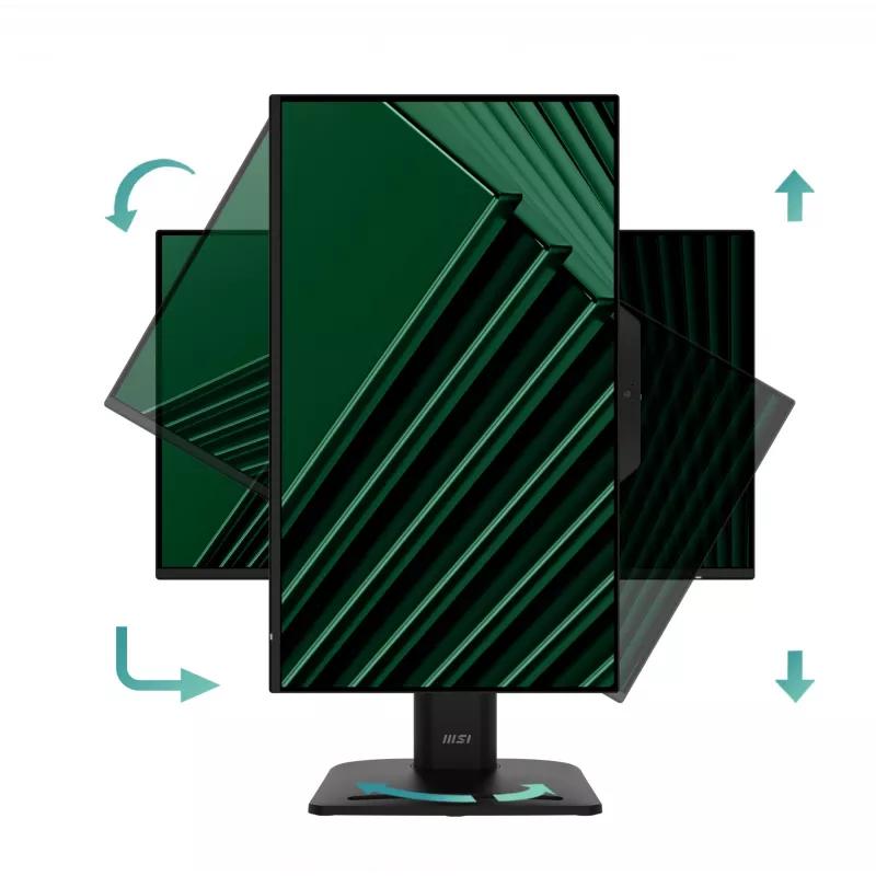 Monitors MSI Pro MP242PMGDE 23,8 collas (60,5 cm) Full HD IPS 1920×1080, 4 ms, 300 cd/m², USB centrmezgls, VESA, skaļruņi, melns