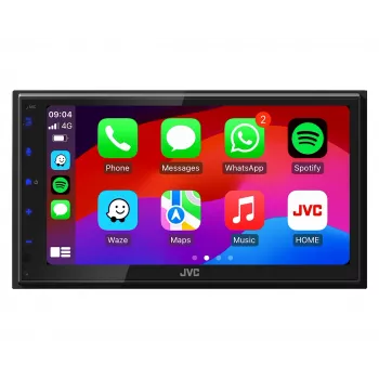 JVC KW-M695DBW automašīnas multivides uztvērējs Melns Wi-Fi 200 W Bluetooth