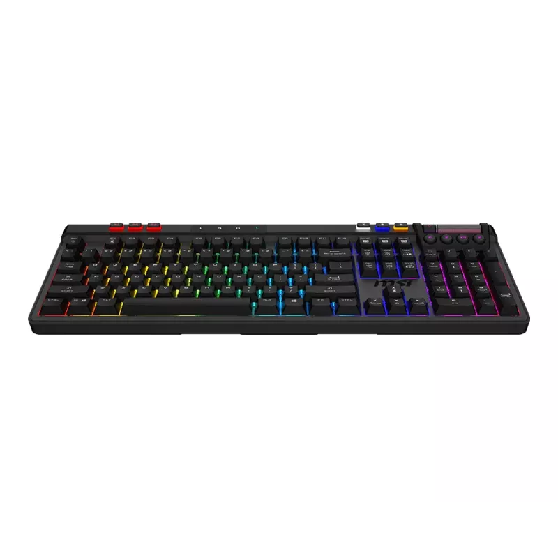 MSI Strike Pro Wireless Silent mehāniskā spēļu klaviatūra, DE (QWERTZ) izkārtojums, melna