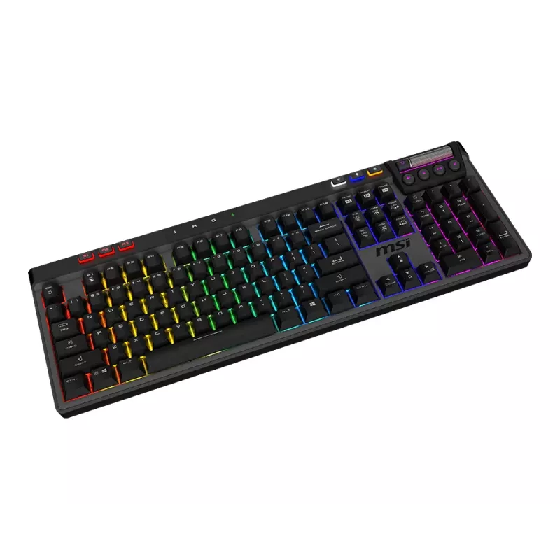 MSI Strike Pro Wireless Silent mehāniskā spēļu klaviatūra, DE (QWERTZ) izkārtojums, melna