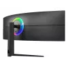 LC-Power LC-M49QCK 49 collu Dual QHD (5120×1440) izliekts VA LCD monitors, 3 ms, 32:9, VESA, augstuma regulēšana, melns