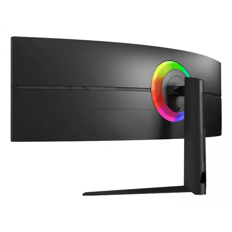 LC-Power LC-M49QCK 49 collu Dual QHD (5120×1440) izliekts VA LCD monitors, 3 ms, 32:9, VESA, augstuma regulēšana, melns