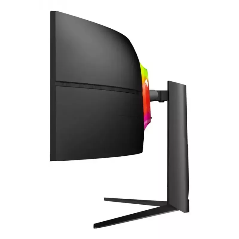 LC-Power LC-M49QCK 49 collu Dual QHD (5120×1440) izliekts VA LCD monitors, 3 ms, 32:9, VESA, augstuma regulēšana, melns