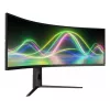 LC-Power LC-M49QCK 49 collu Dual QHD (5120×1440) izliekts VA LCD monitors, 3 ms, 32:9, VESA, augstuma regulēšana, melns