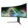 LC-Power LC-M49QCK 49 collu Dual QHD (5120×1440) izliekts VA LCD monitors, 3 ms, 32:9, VESA, augstuma regulēšana, melns