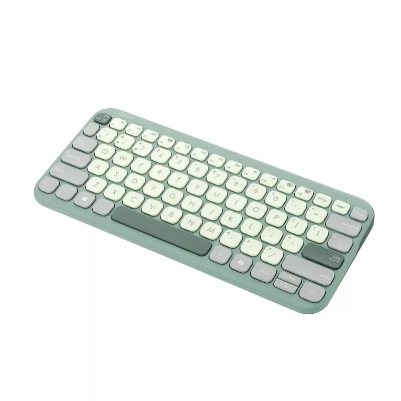 ASUS KW100 /GN/GE/81 tastatūra Mājas Bluetooth QWERTZ Vācu Zaļa, Gaiši zaļa