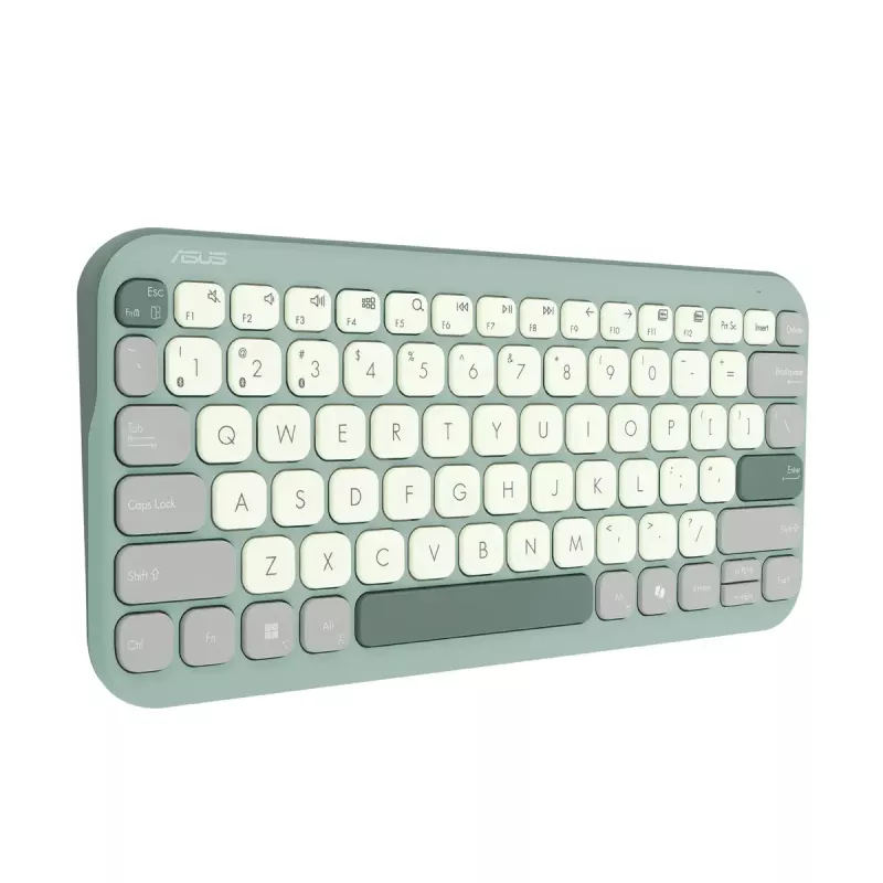 ASUS KW100 /GN/GE/81 tastatūra Mājas Bluetooth QWERTZ Vācu Zaļa, Gaiši zaļa